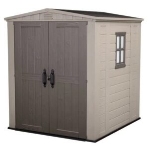 Factor 6 x 6 FT Strong Storage Shed Made Of Extremely Durable Resin And Reinforced with Steel