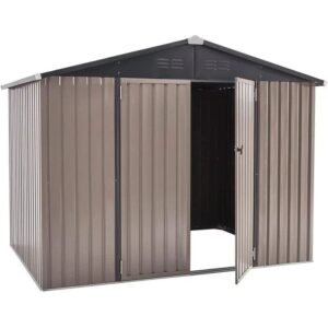 8 Ft. W x 6 Ft. D Metal Storage Shed